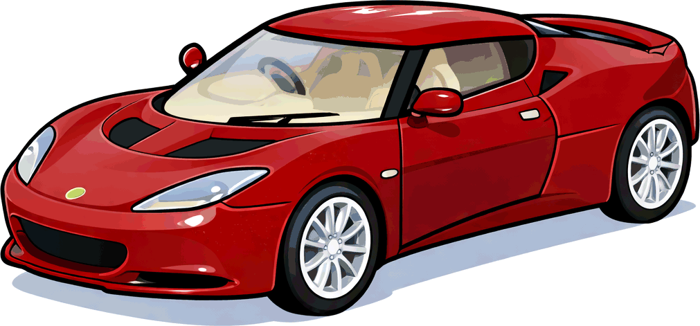 Scale model sports cars