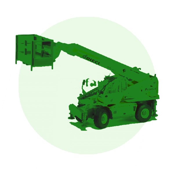 Scale model telehandlers