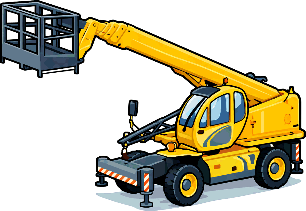 Scale model telehandlers