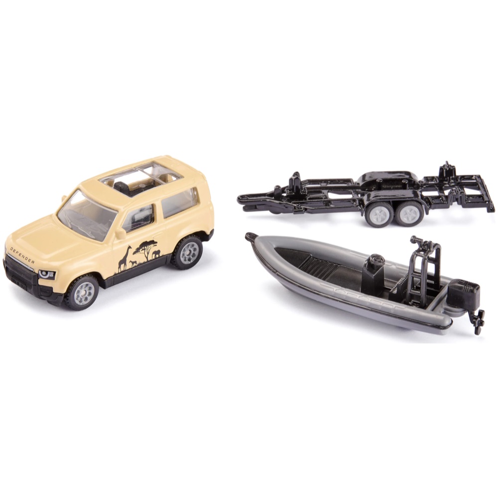 Land Rover Defender Safari with Boat and Trailer - Image 1