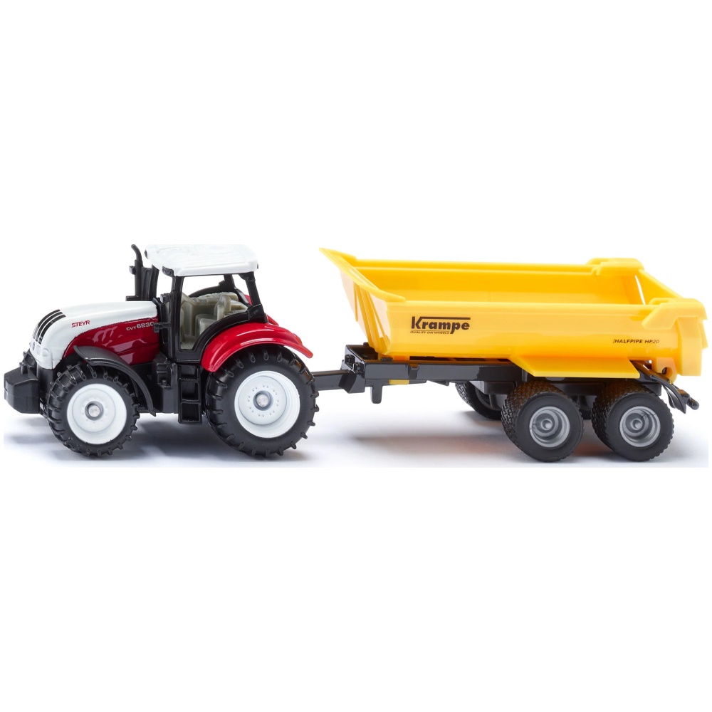 Steyr Tractor and Krampe Tipping Trailer