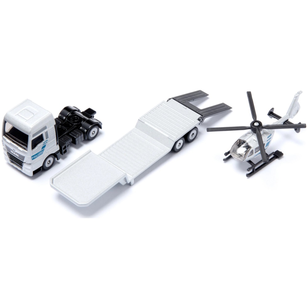 MAN Truck with Trailer and Helicopter - Polizei - Image 2
