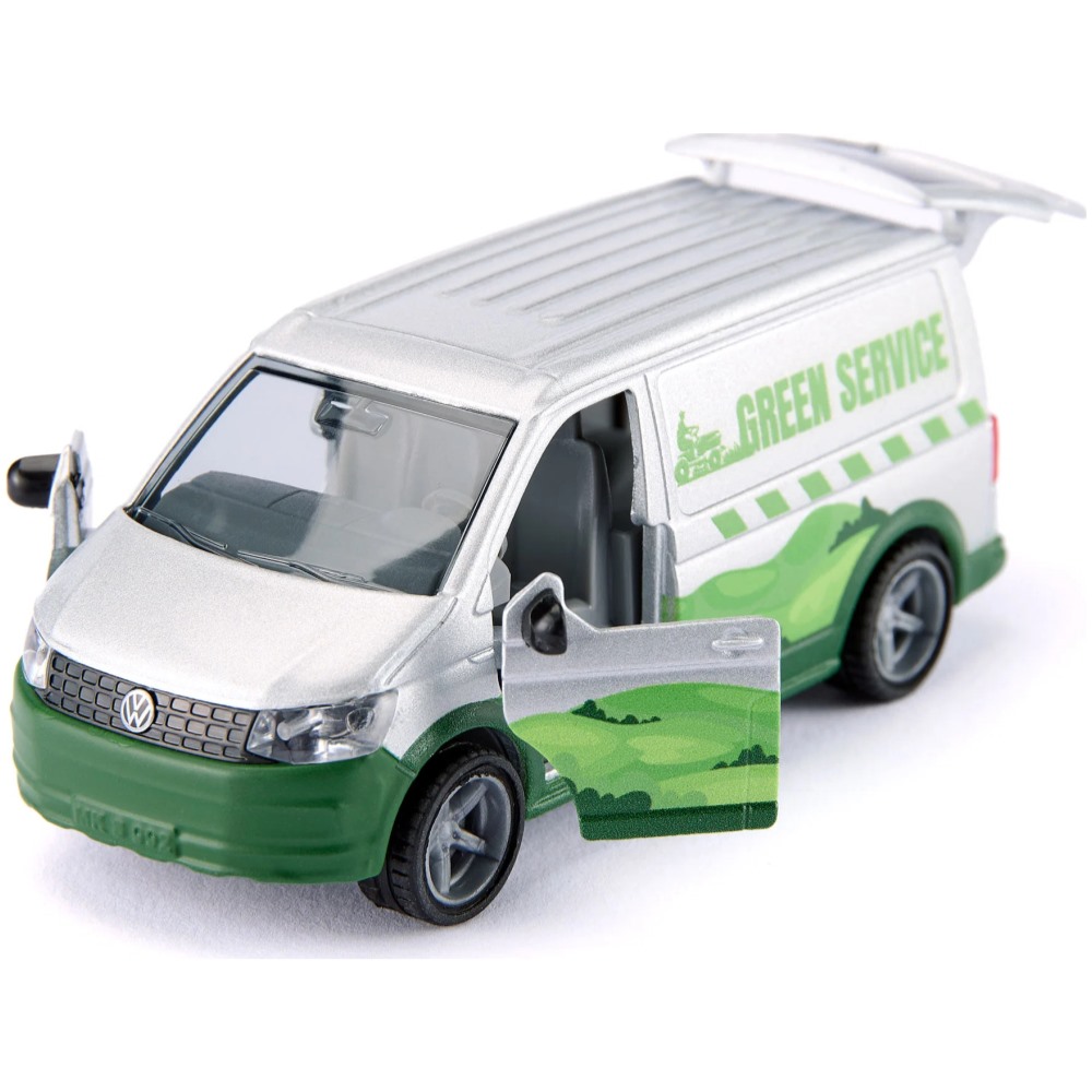 VW T6 with Trailer and Ride-On Mower - Image 1