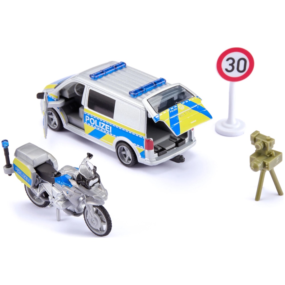 VW T6 with Police Motorbike and Safety Camera - Polizei - Image 1