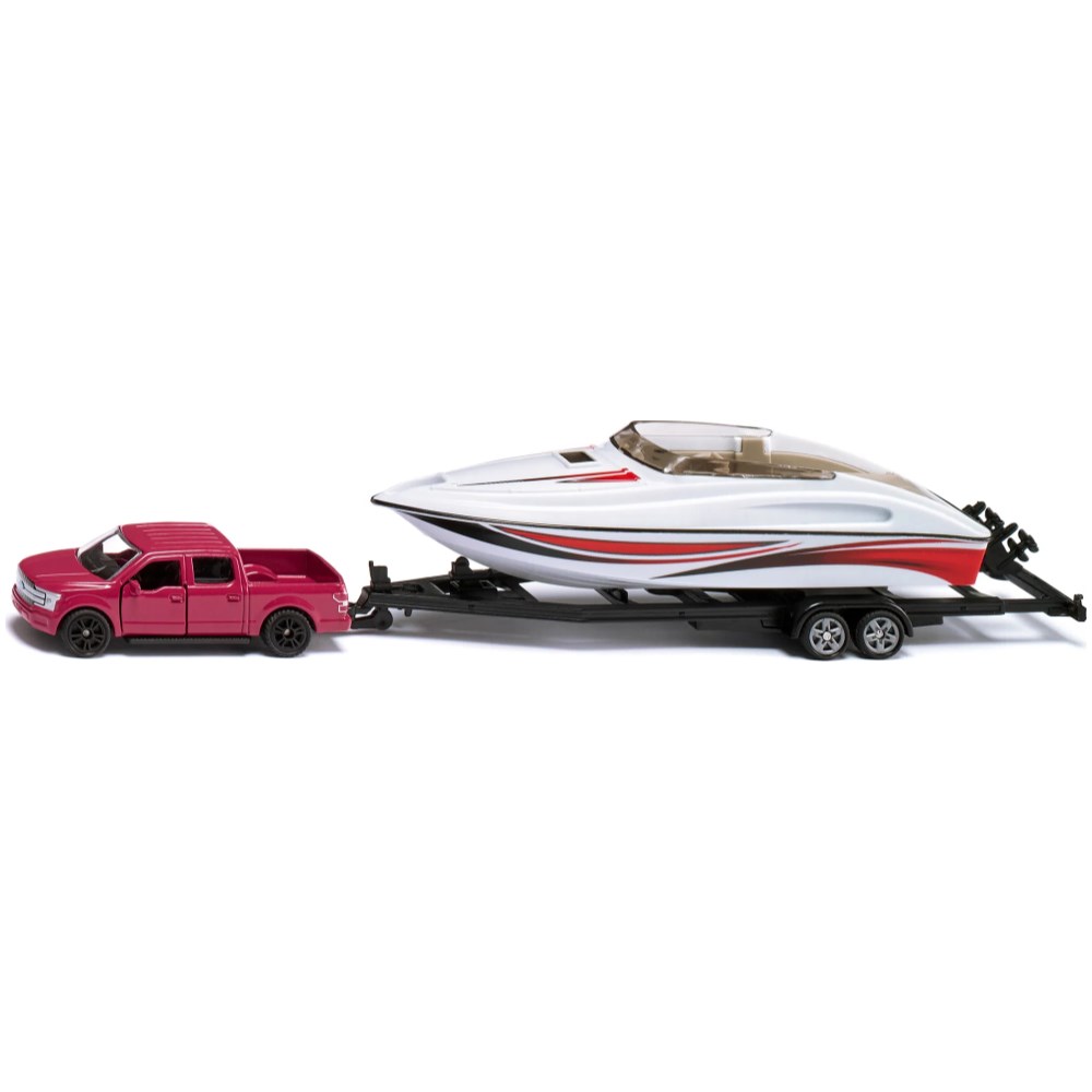 Ford F150 Pickup with Motorboat