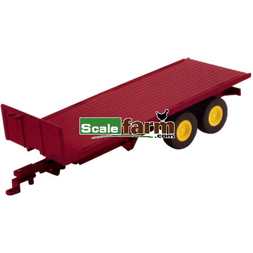 Twin Axle Flat Bed Trailer - Red