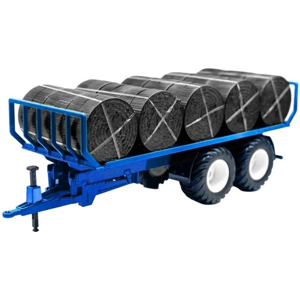 New Holland T7.315 HD Tractor and Trailer with Round Bales - Image 3