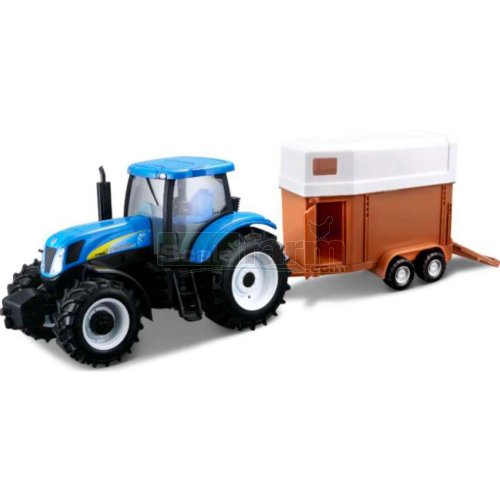 Bburago 1:43 Scale New Holland T7.315 Tractor with Front Loader Diecast Model 