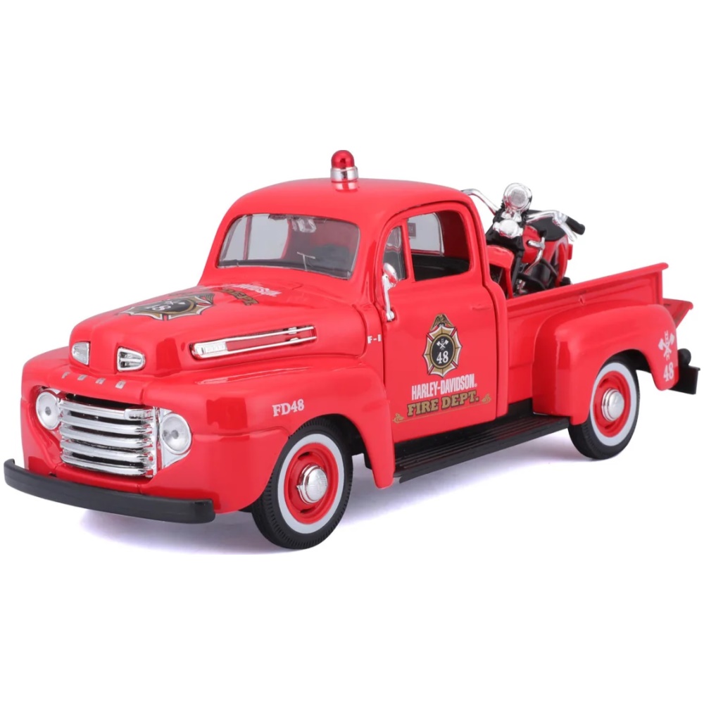 Harley Davidson Ford F-1 Pickup and El Knucklehead (1936)