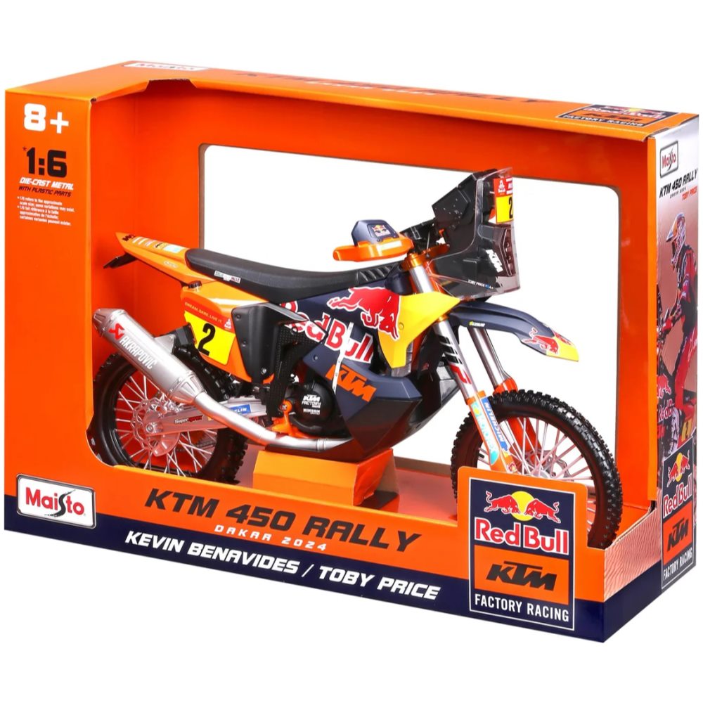 Red Bull KTM 450 Rally Bike 2024 Dakar Rally #2 Benabides/Price - Image 3