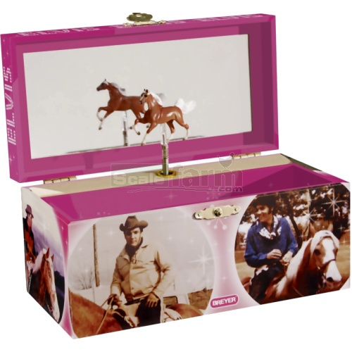 Elvis and His Horses Musical Treasure Box