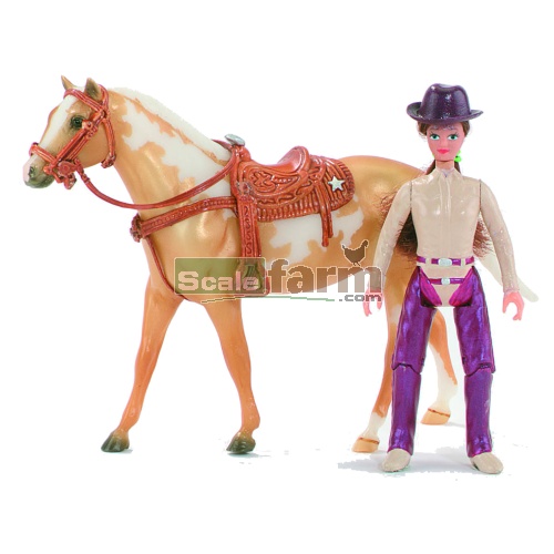 Western Show Horse and Rider Gift Set