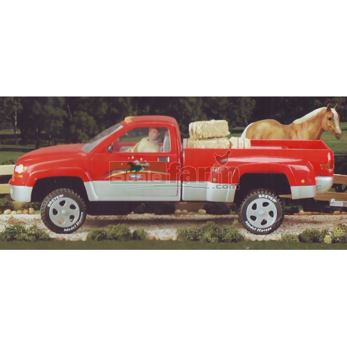 Dually Round Up Pickup Truck - Red
