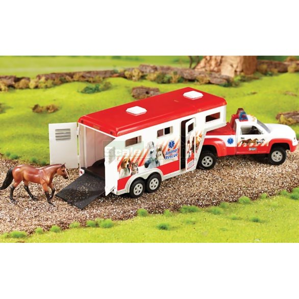 Stablemates Lights & Siren Animal Rescue Truck and Trailer