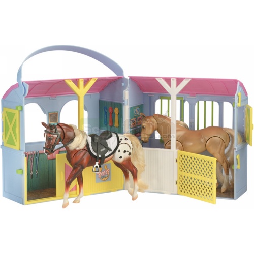 Pony Gals Two Stall Travel Barn