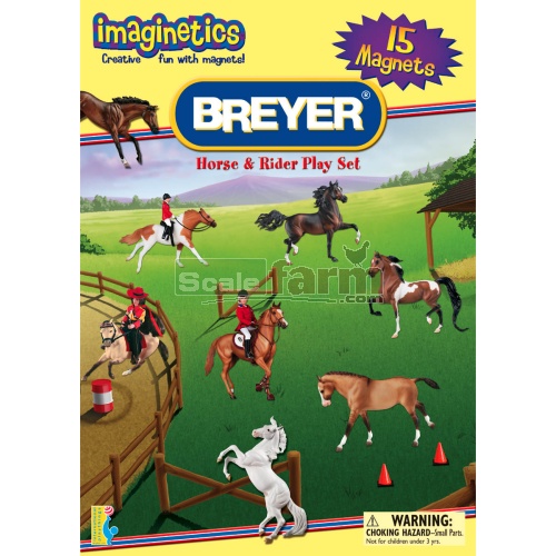 Breyer Horse & Rider Magnet Play Set