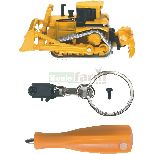 CAT Bulldozer with Keyring and Screwdriver