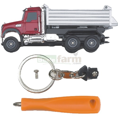 MACK Tip Up Truck With Key Ring And Screwdriver