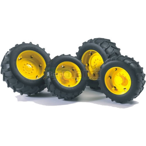 Twin Tyres With Yellow Rims - 02000 Series