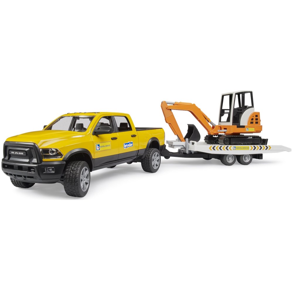 RAM Power Wagon Rental Service with Mini Excavator - Image 1