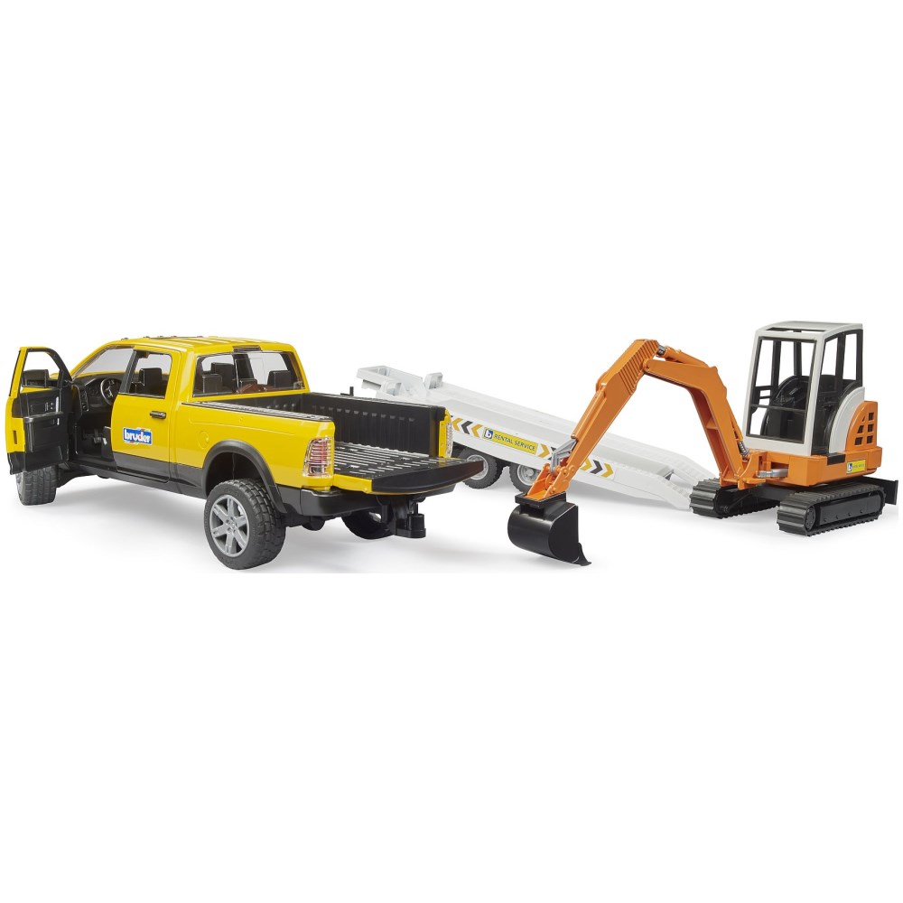RAM Power Wagon Rental Service with Mini Excavator - Image 2