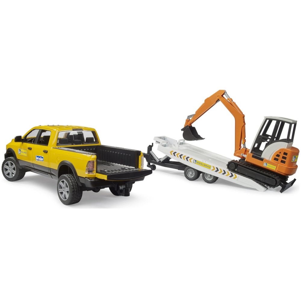 RAM Power Wagon Rental Service with Mini Excavator - Image 3