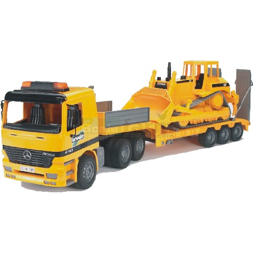 Mercedes Benz Actros Low Loader Truck With CAT Bulldozer