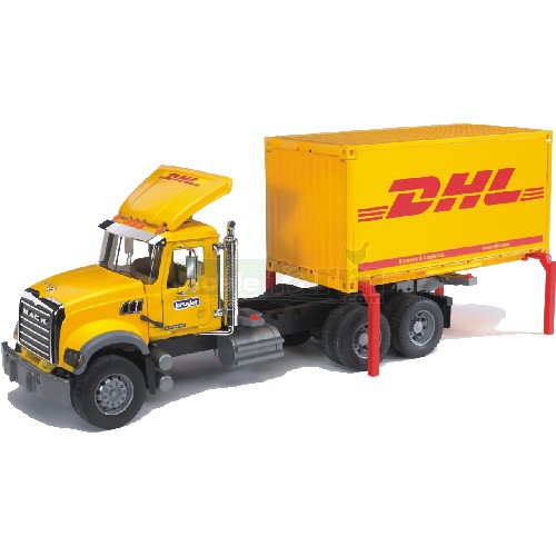 MACK Granite Truck with Interchangeable DHL Container