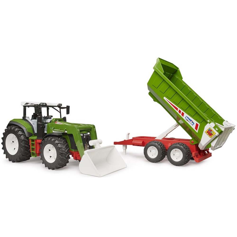 Roadmax Tractor with Front Loader and Tipping Trailer - Image 1