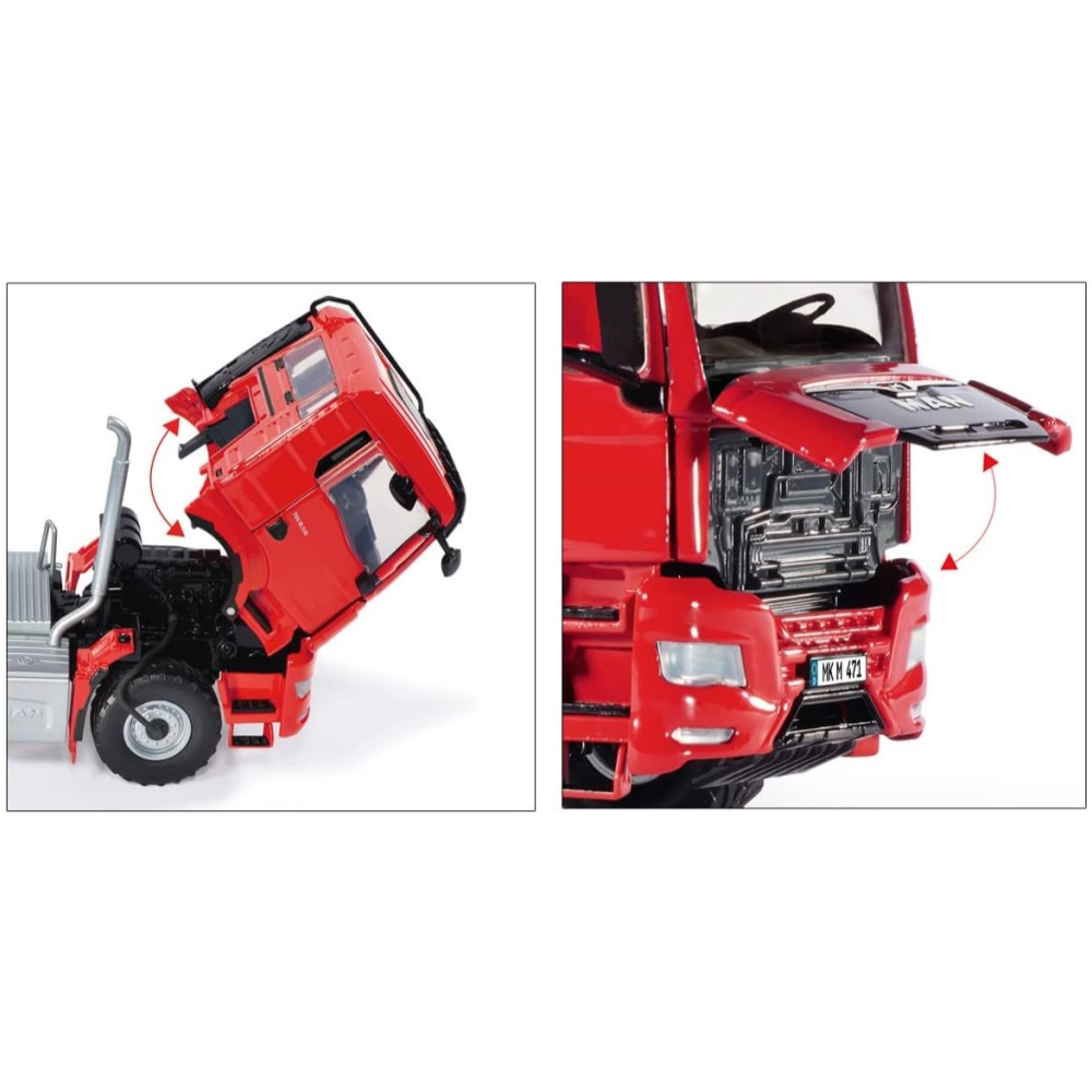 MAN TGS 18.510 4x4 BL 2-Axle Truck - Red - Image 3