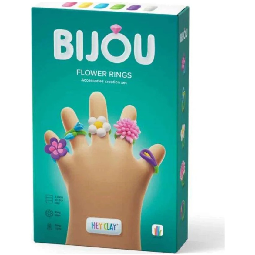 Hey Clay Bijou - Flower Rings