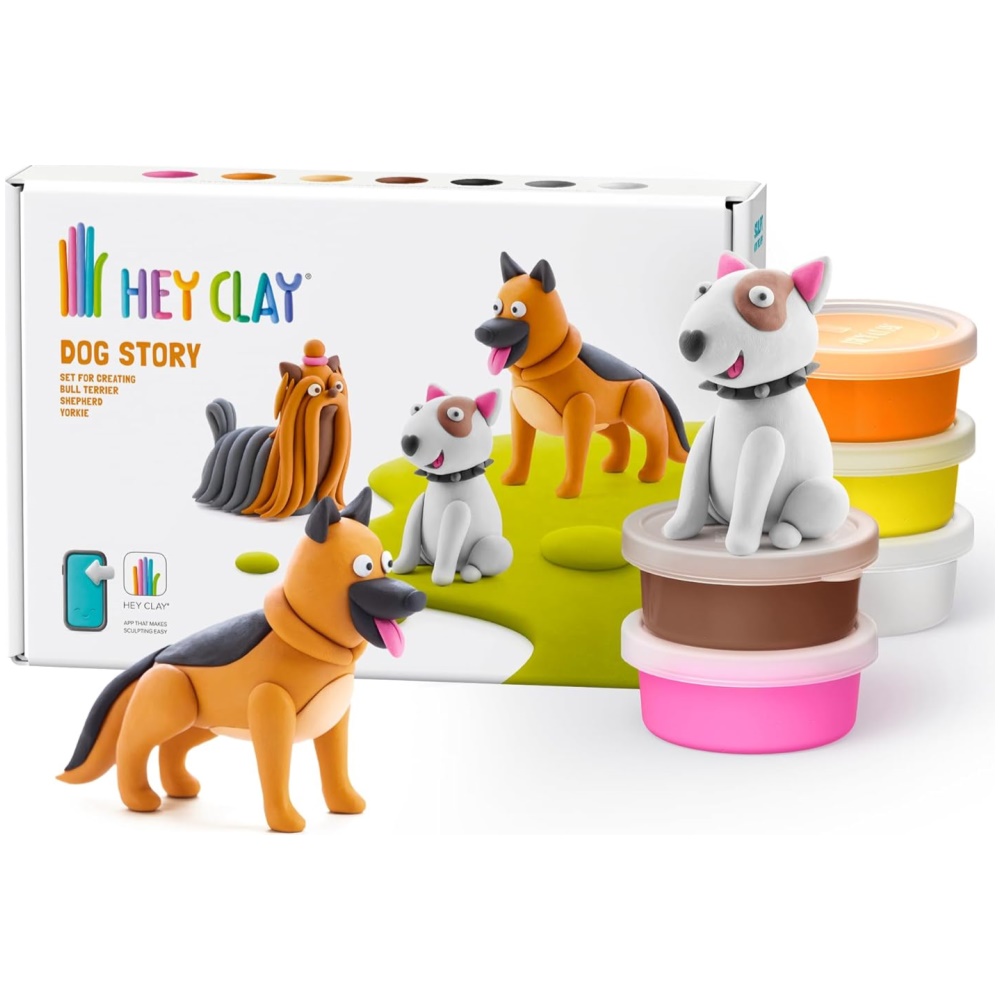 Hey Clay Dog Story - Bull Terrier, Shepherd, Yorkie - Image 1