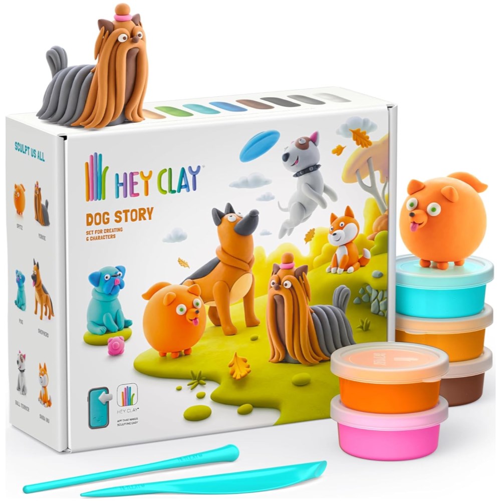 Hey Clay Dog Story - Large (6 Dogs) - Image 1