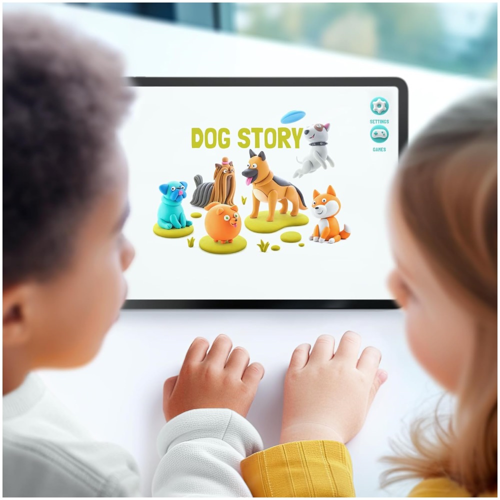 Hey Clay Dog Story - Large (6 Dogs) - Image 3