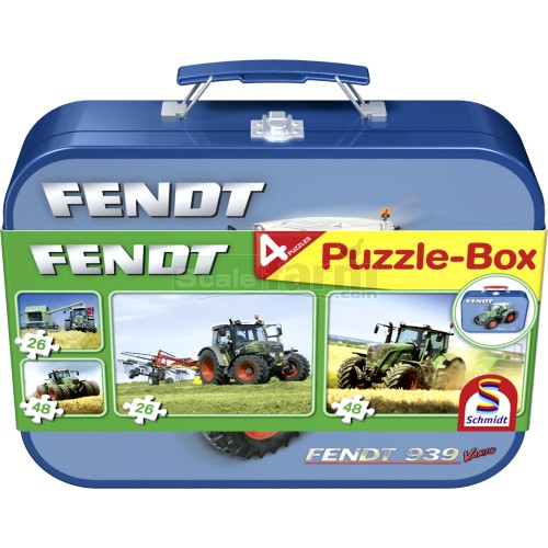 Fendt 939 Vario Puzzle Box with 4 Jigsaws in Keepsake Tin