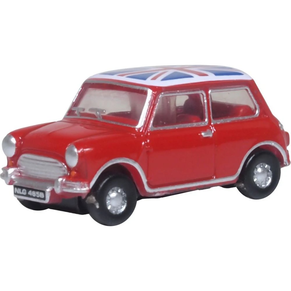 Classic Mini Car - Tartan Red/Union Jack