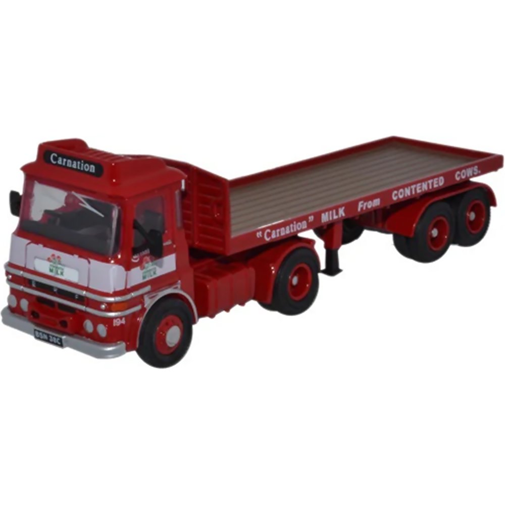 ERF LV Flatbed Trailer - Carnation