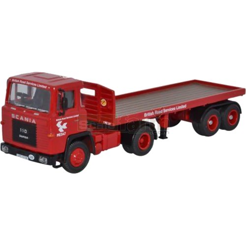Scania 110 Flatbed - British Road Services (Red)