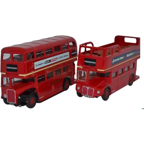 London Bus 2 Vehicle Set