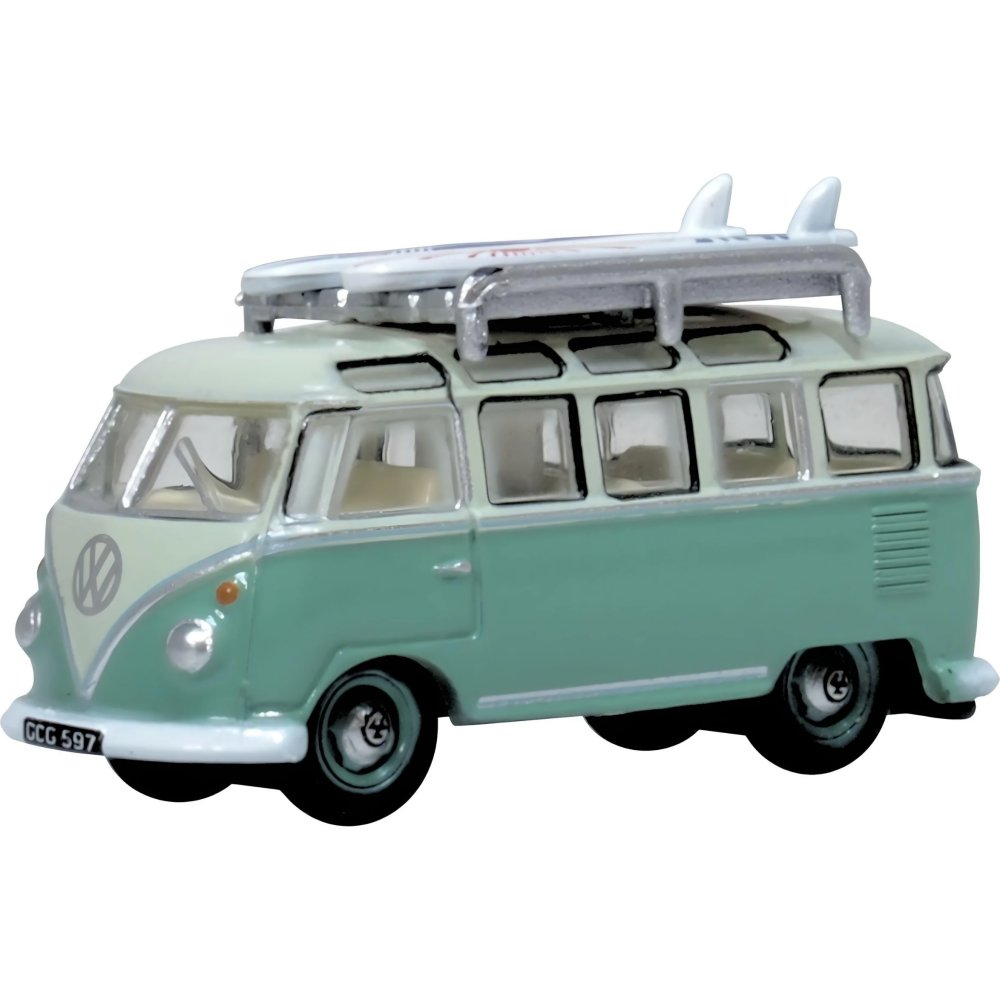 VW T1 Samba Bus - Turquoise Blue/White