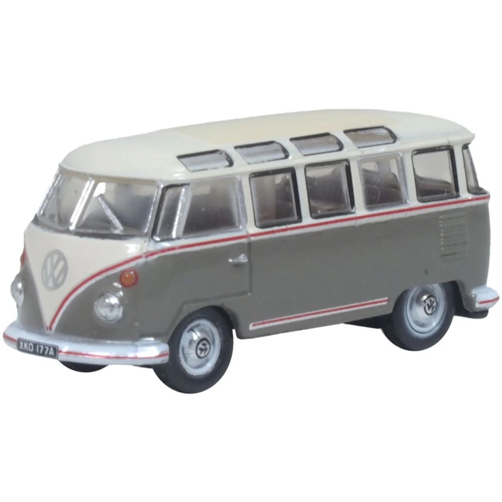 VW T1 Samba Bus - Mouse Grey / Pearl White