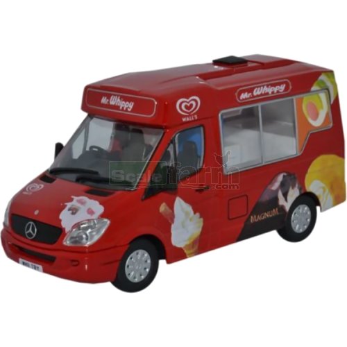 Mercedes Whitby Mondial Ice Cream Van - Mr Whippy (Oxford WM001)