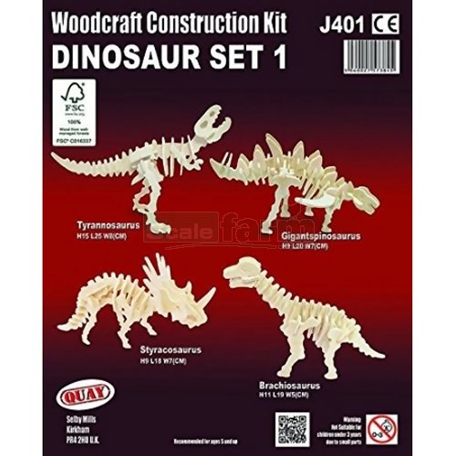 Dinosaur Set 1 Woodcraft Construction Kit