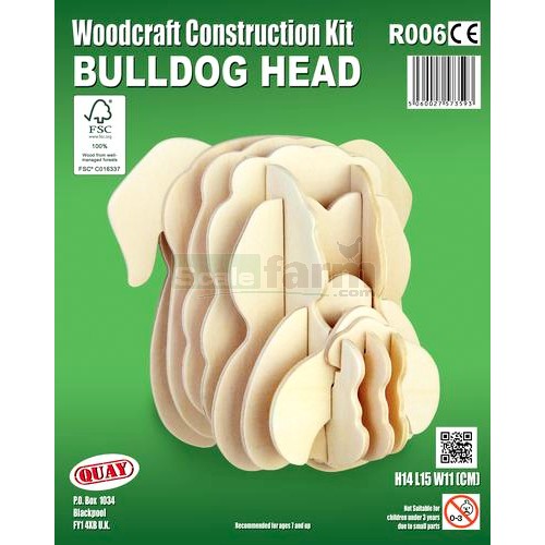 Bulldog Head Woodcraft Construction Kit