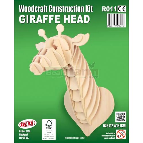 Giraffe Head Woodcraft Construction Kit