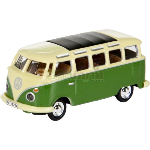 VW T1 Samba Bus - Cream & Green