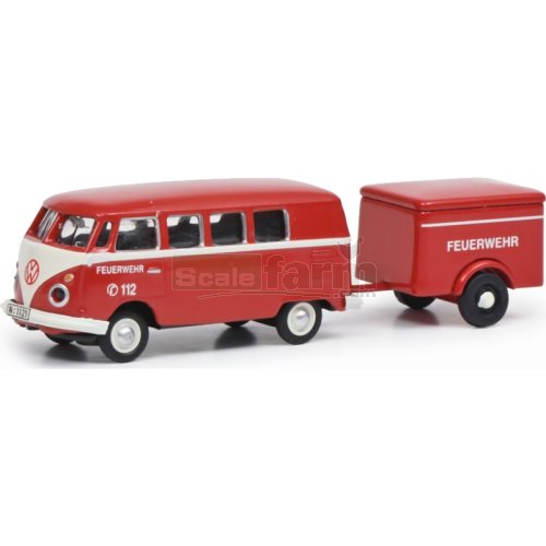 VW T1c Bus and Trailer - Feuerwehr