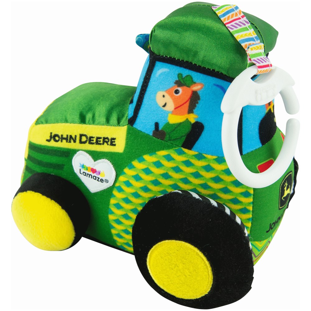 John Deere Tractor Clip & Go Baby Toy - Image 1