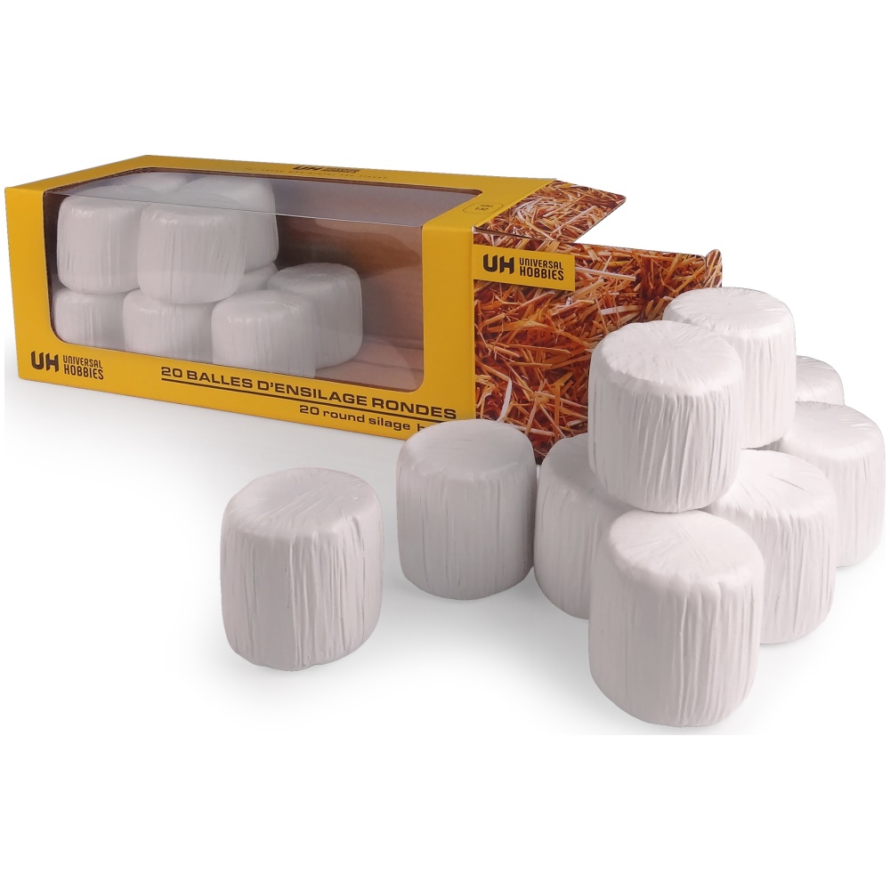Round Silage Bales  - White (Pack of 20) - Image 1
