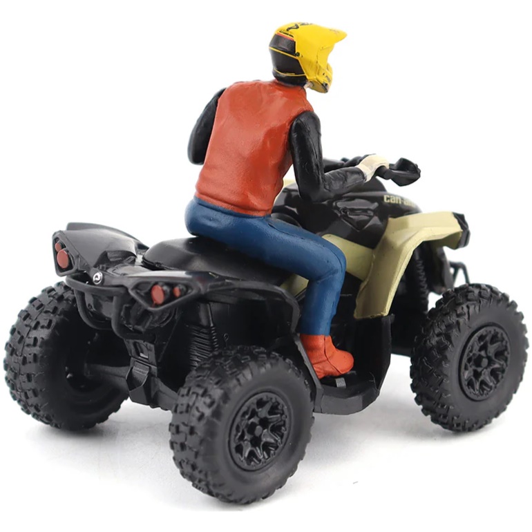 CAN-AM Renegade X XC 1000R Quad with Figure - Black/Yellow - Image 3